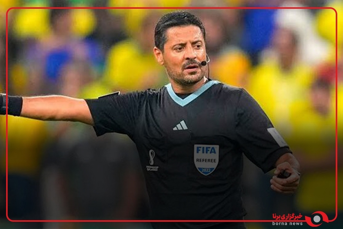 لحظه معرفی علیرضا فغانی و تیمش به عنوان داوران فینال جام باشگاه‌های جهان توسط کولینا