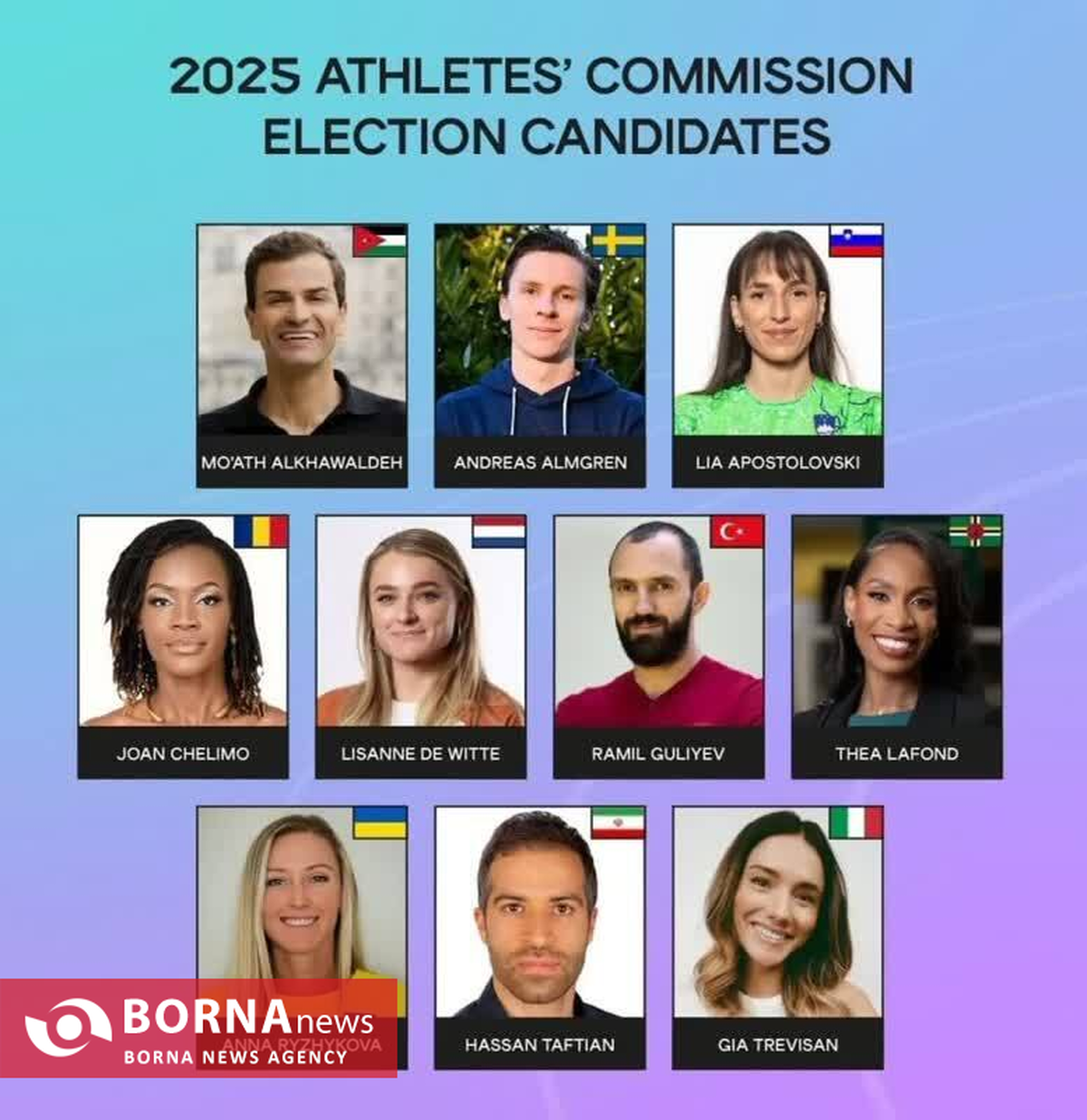 رقابت حسن تفتیان برای عضویت در کمیسیون ورزشکاران فدراسیون جهانی دوومیدانی