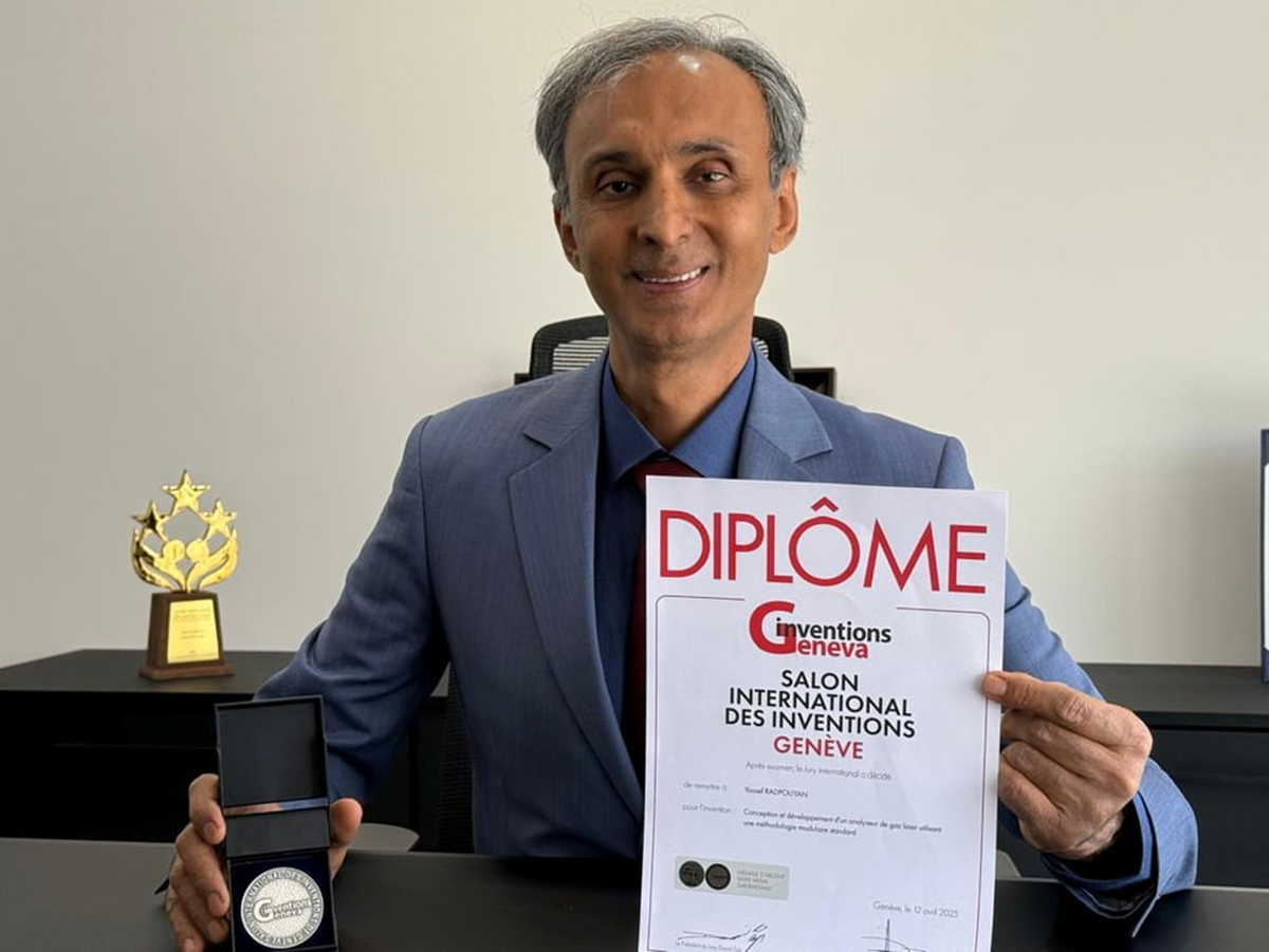 کسب مدال نقره مسابقات جهانی ژنو 2025  توسط مهندس یوسف رادپویان برای نوآوری بین‌المللی در صنعت آنالایزر گاز