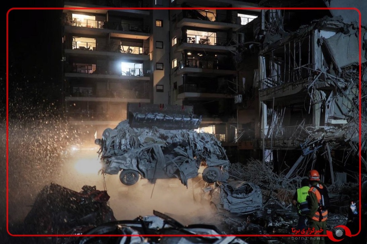 موشک‌ها اراضی اشغالی رو این شکل درآوردند