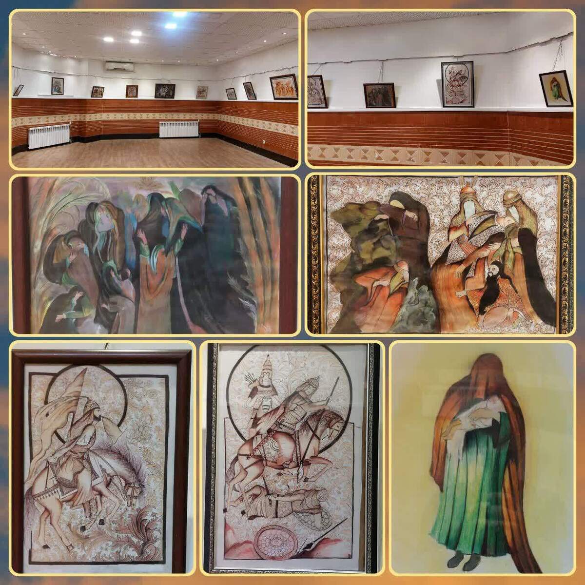 افتتاح نمایشگاه عاشورایی مینیاتور در بروجرد به مناسبت ایام محرم