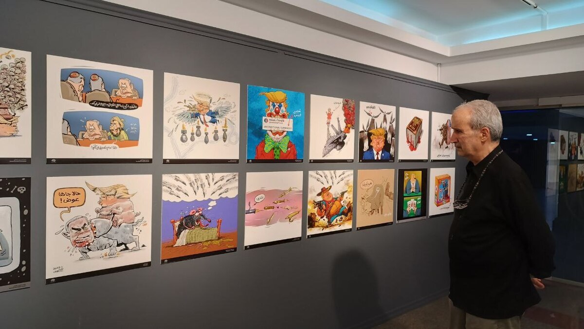 واکنش هنرمندان برای نمایش واقعی تجاوزگران صهیون‌ در کارتون و کاریکاتور «پوزه بند» 