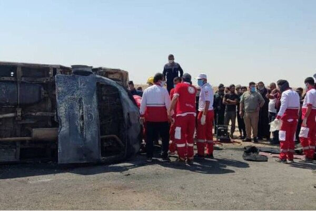 تصادف خونین ون زائران اربعین با تریلی در ناصریه