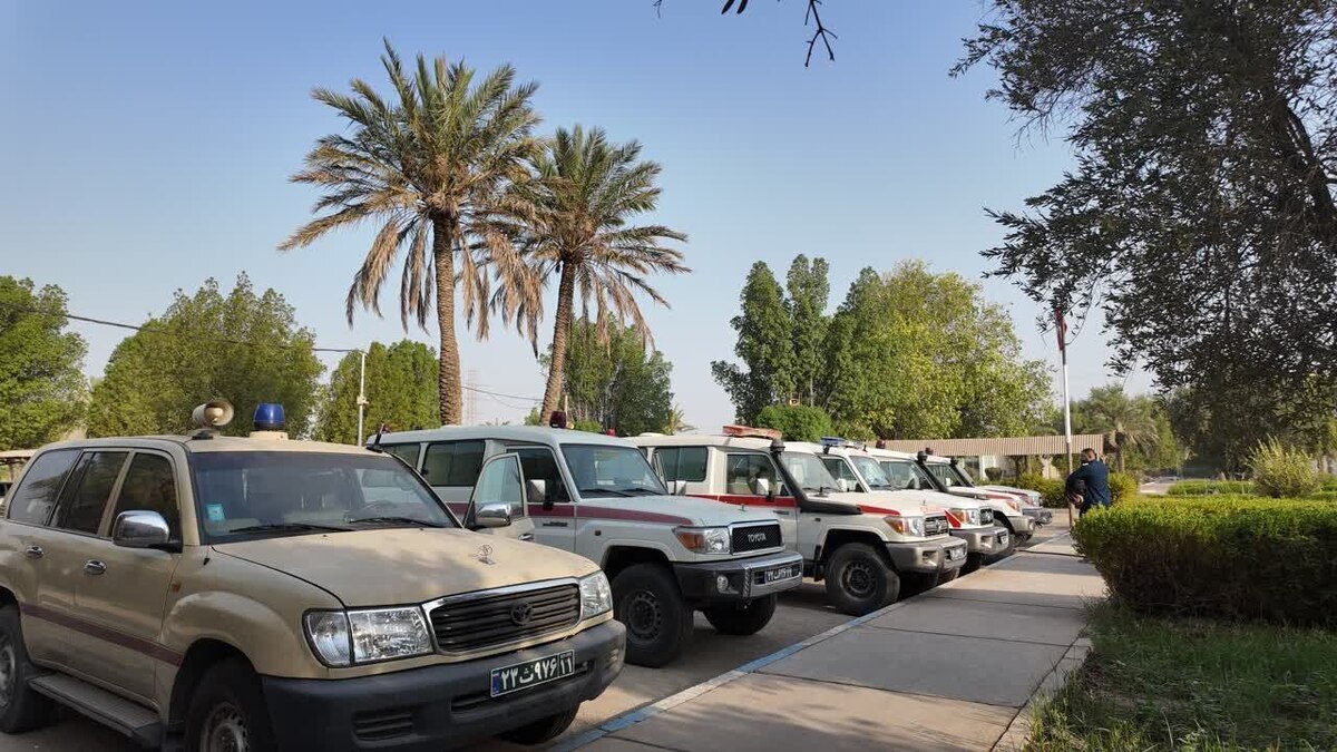 اقدام بهداری رزمی جنوب نیروی زمینی سپاه در ایام اربعین حسینی برای خدمت‌رسانی به زائرین و اتباع خارجی  