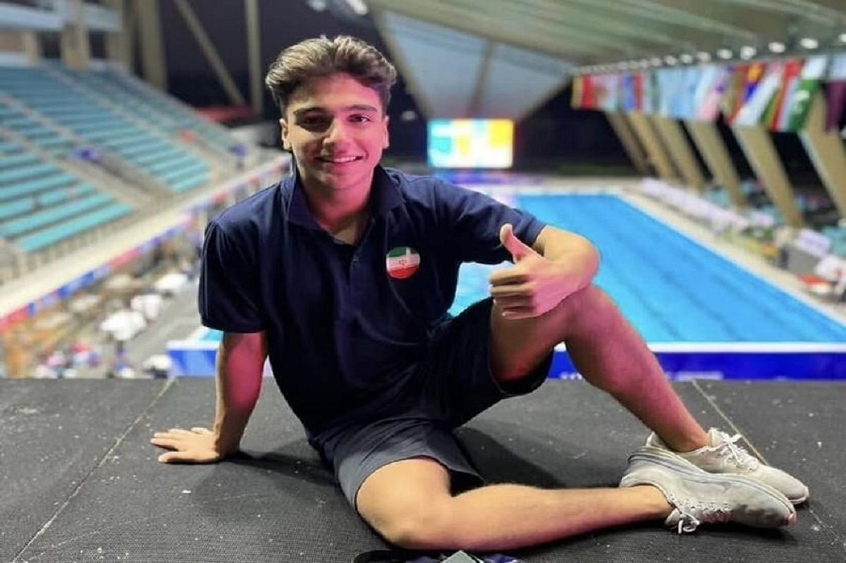 سام واژیر با نخستین وایلد کارت تاریخ شیرجه در مسابقات جهانی سنگاپور/ سامیار عبدلی هم به آب می‌زند