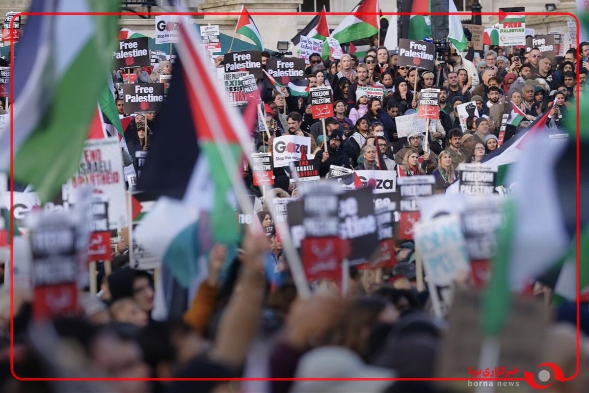 معترضان در منچستر انگلیس به خیابان‌ها آمدند و خواستار پایان گرسنگی در غزه شدند