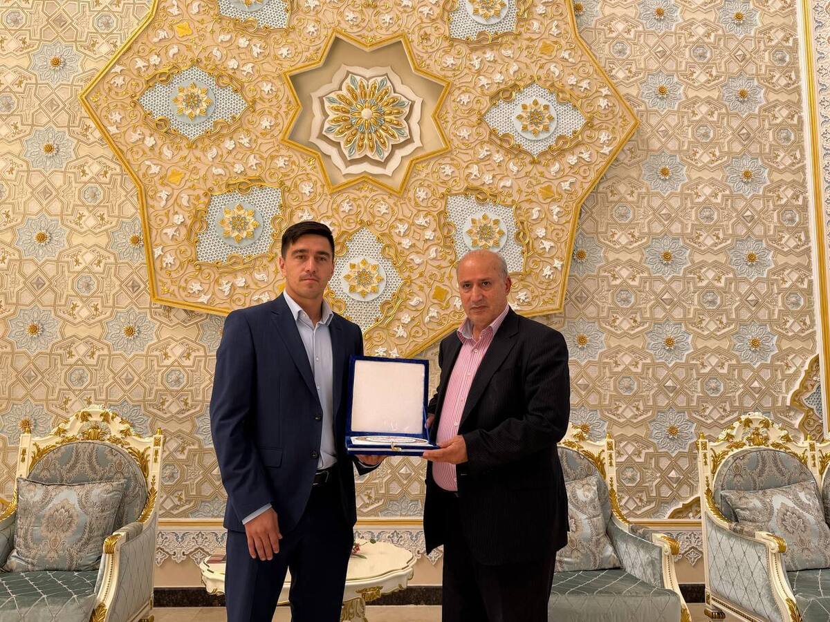 استقبال دبیرکل فدراسیون فوتبال تاجیکستان از مهدی تاج