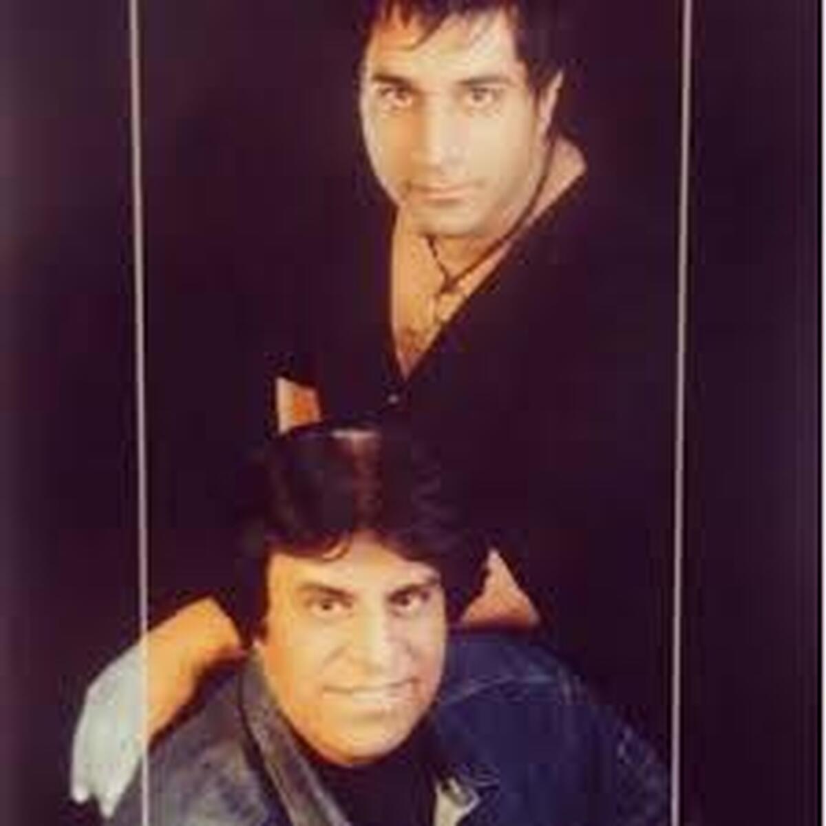 امید جهان بر سر مزار پدرش محمود جهان+عکس