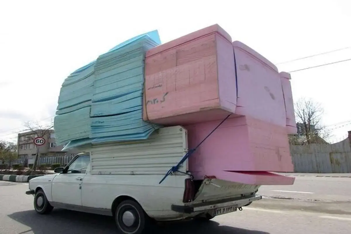 اعمال قانون ۴ هزار وسیله نقلیه به علت عدم رعایت مقررات حمل بار در پایتخت