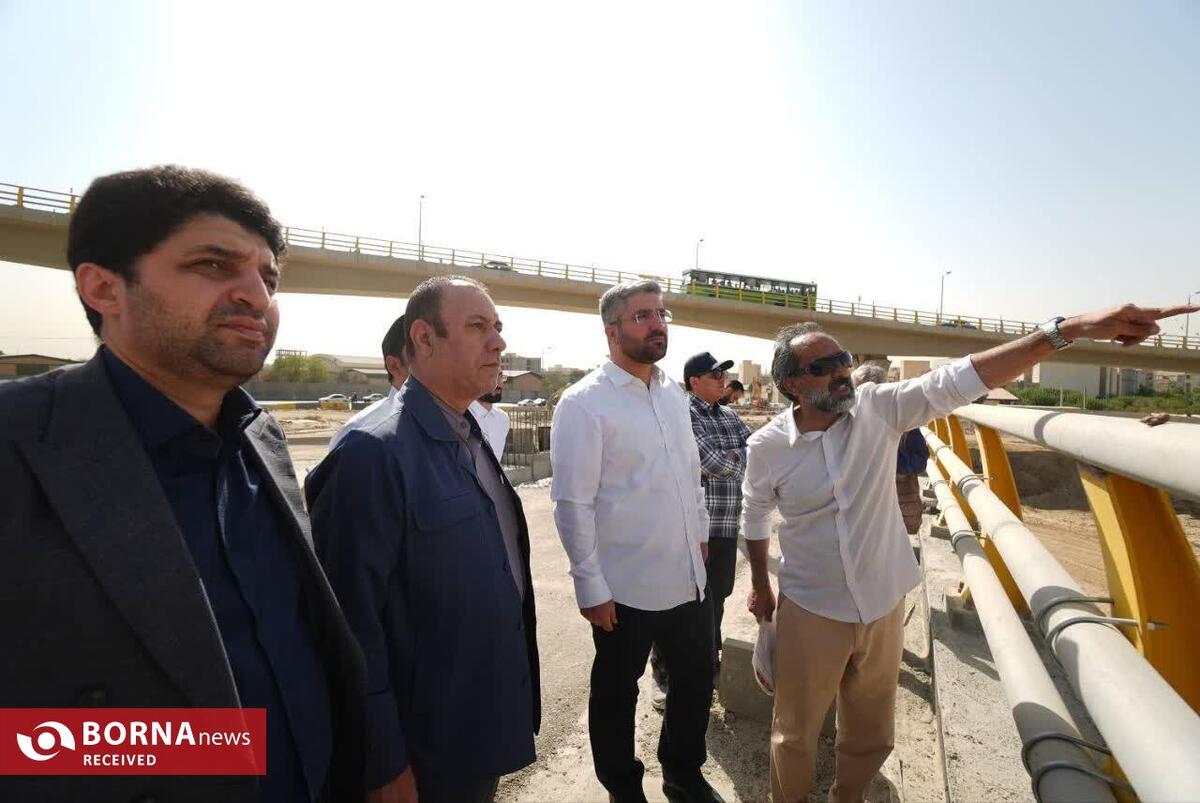 بازدید فرماندار تهران از طرح امتداد بزرگراه یادگار امام