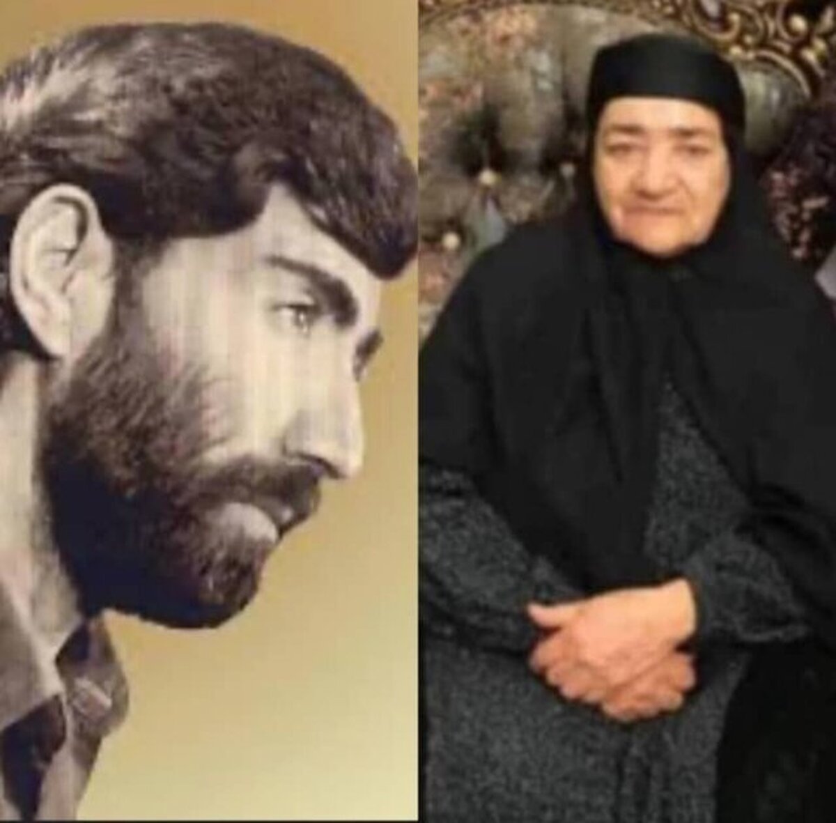 مادر شهید کرامت الله ایزدپناه آسمانی شد
