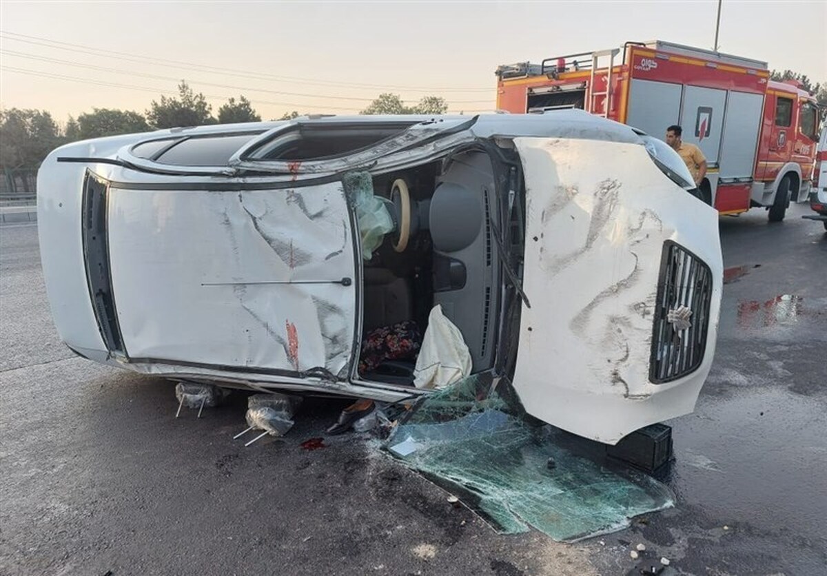 ۵ کشته و زخمی در واژگونی تیبا در جاده شاهرود