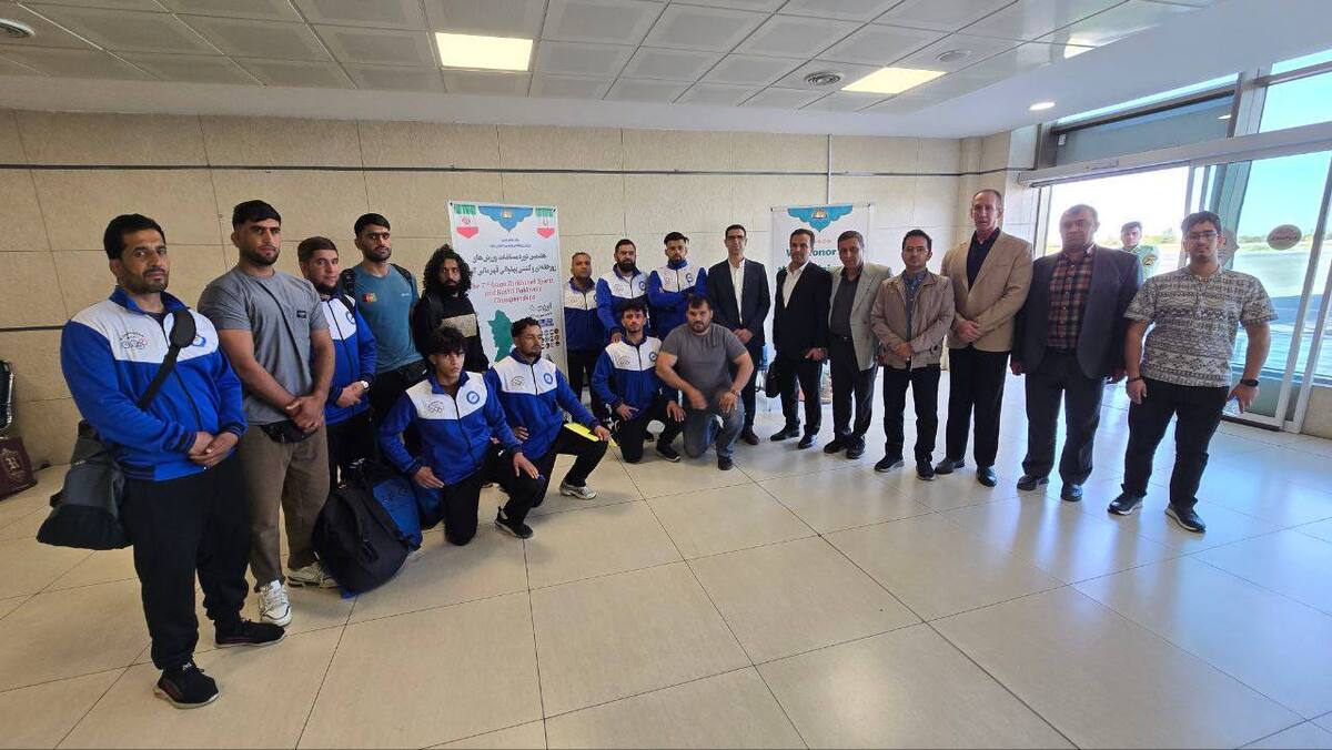 مسابقات زورخانه‌ای و کشتی پهلوانی قهرمانی آسیا/ تیم افغانستان وارد ارومیه شد