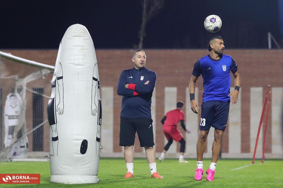 تمرین تیم ملی فوتبال
