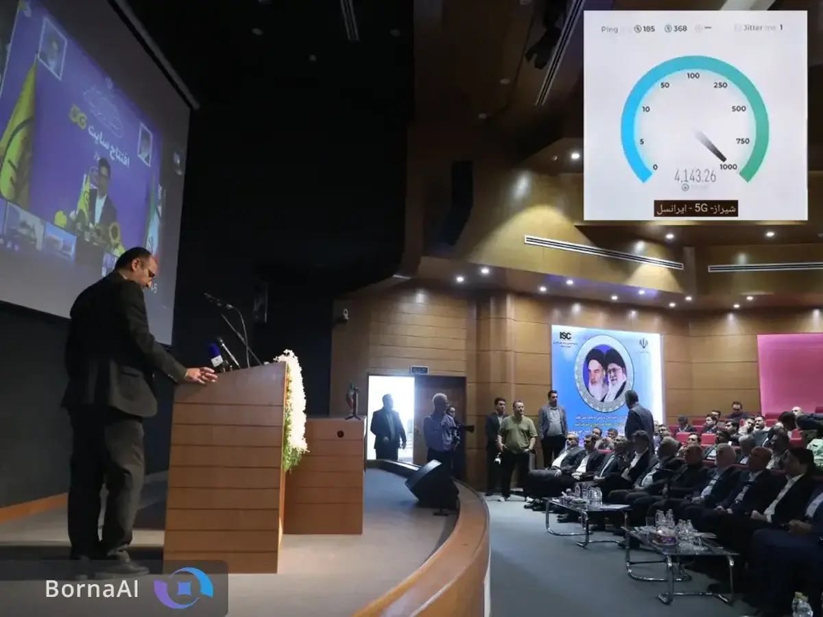 افتتاح سایت ۵G ایرانسل در فارس با ثبت سرعت ۴۱۴۳ مگابیت بر ثانیه