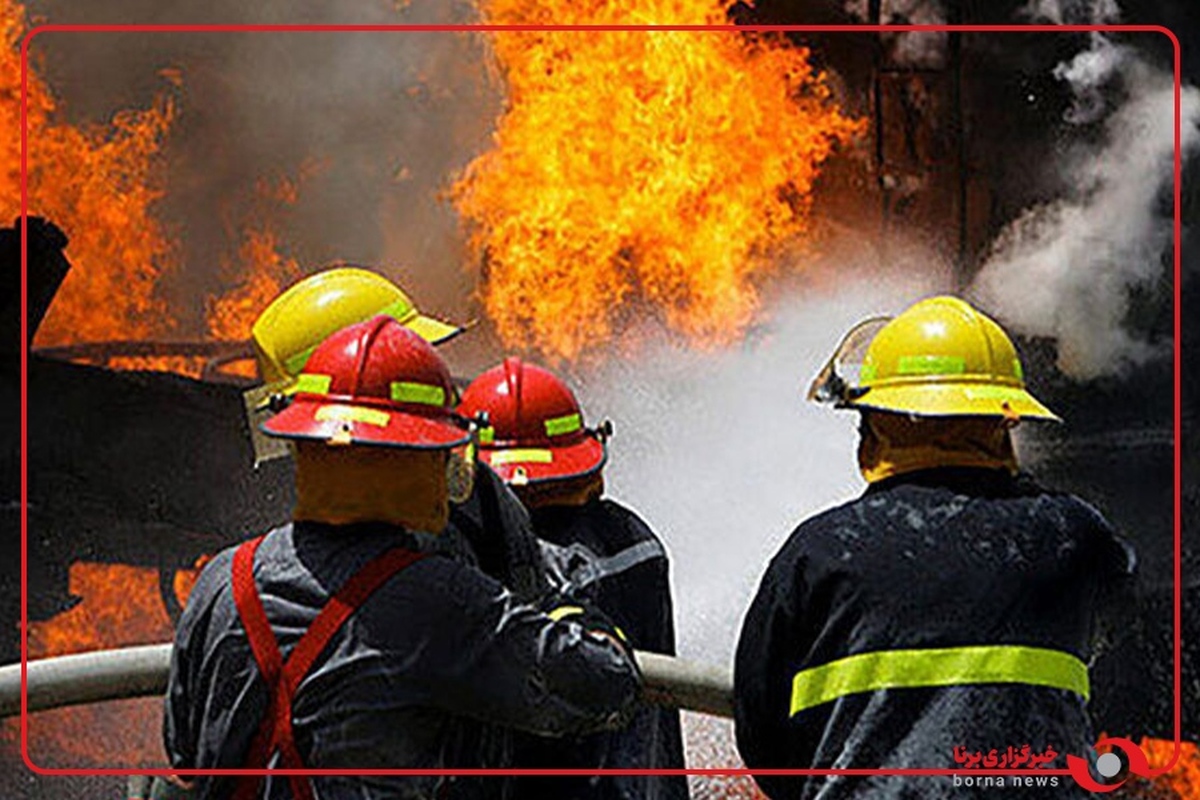 تصاویری از آتش سوزى در مجتمع تجارى اطلس درگاهان ـ قشم