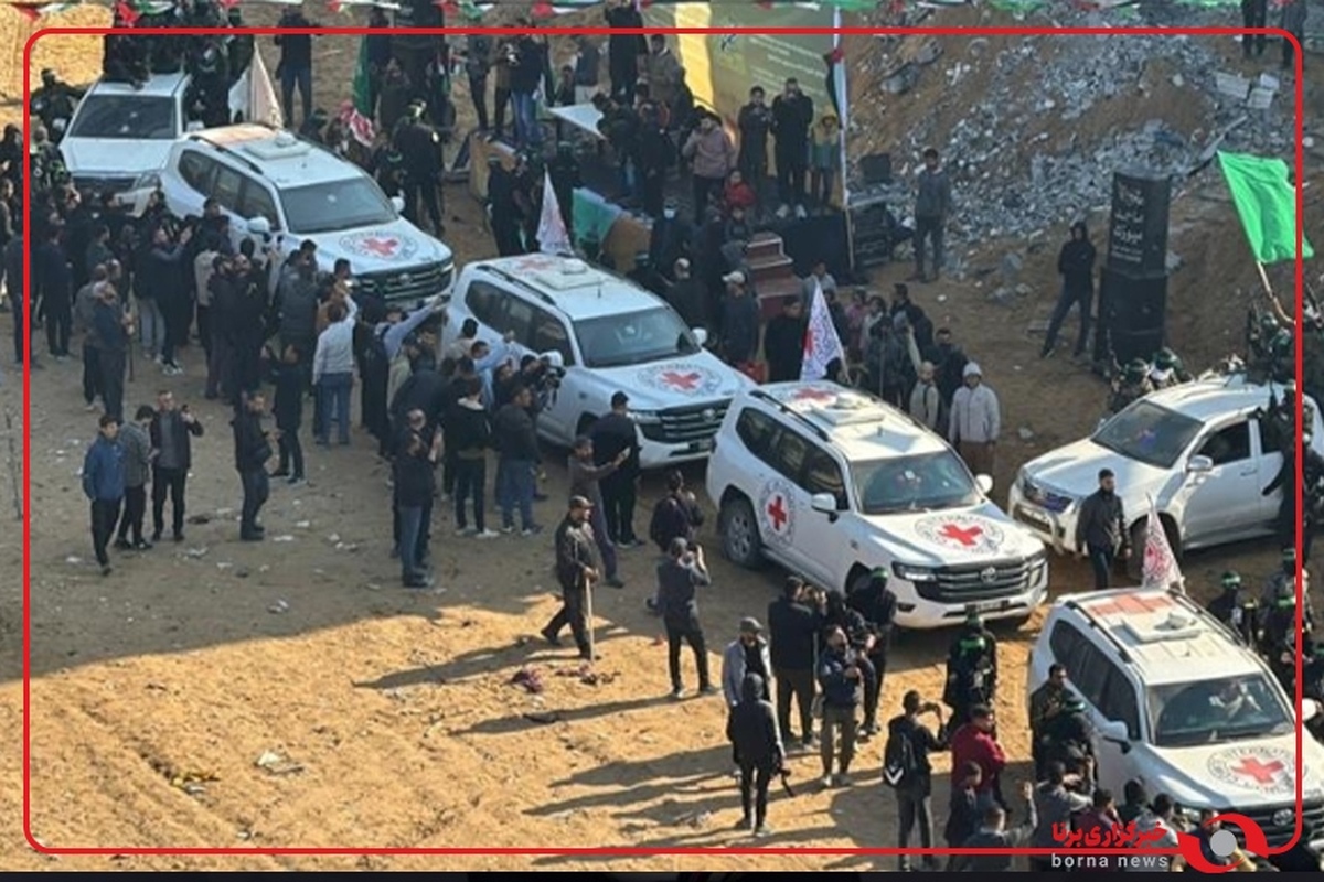 تصاویر زنده از خان‌یونس در نخستین مرحله تبادل اسرا بین گروه‌های مقاومت و رژیم صهیونیستی