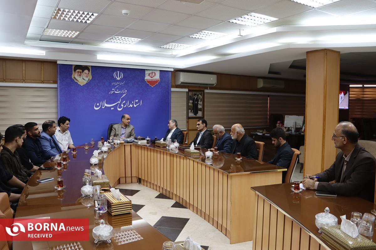 تجلیل استاندار گیلان از قهرمانان و مربیان گیلانی عضو تیم ملی کشتی