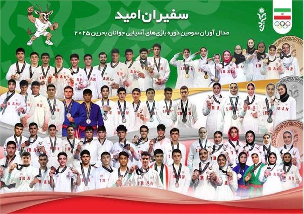 مدال آوران بازی‌های آسیایی جوانان بحرین  پاداش گرفتند