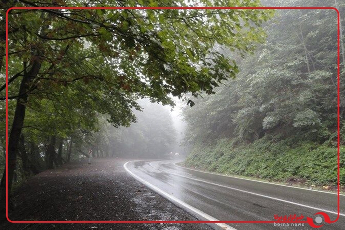 بارش زیبای باران در میرآباد سردشت، آذربایجان‌غربی