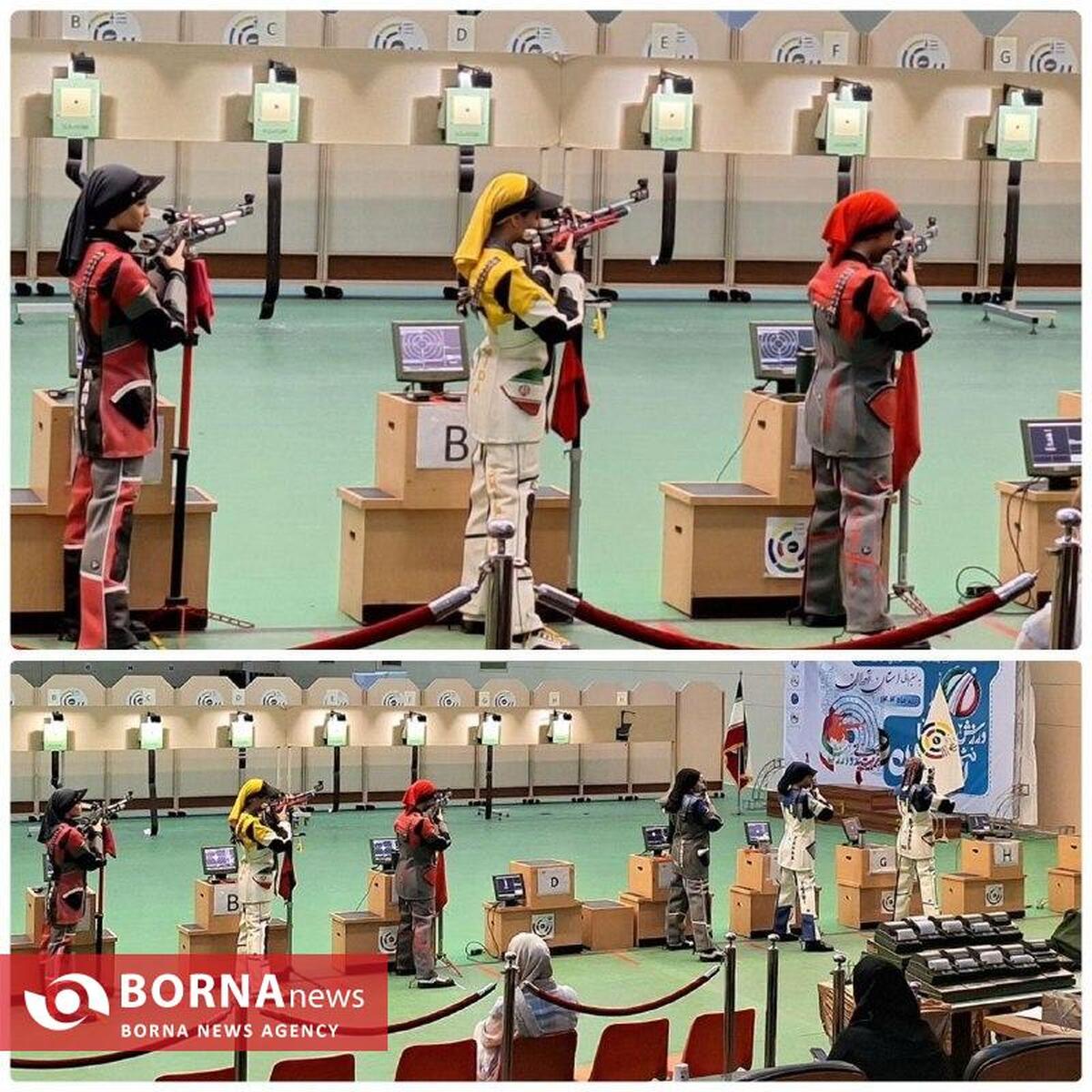 درخشش بانوان تیرانداز خراسان رضوی در هفته سوم لیگ دسته یک تفنگ کشور