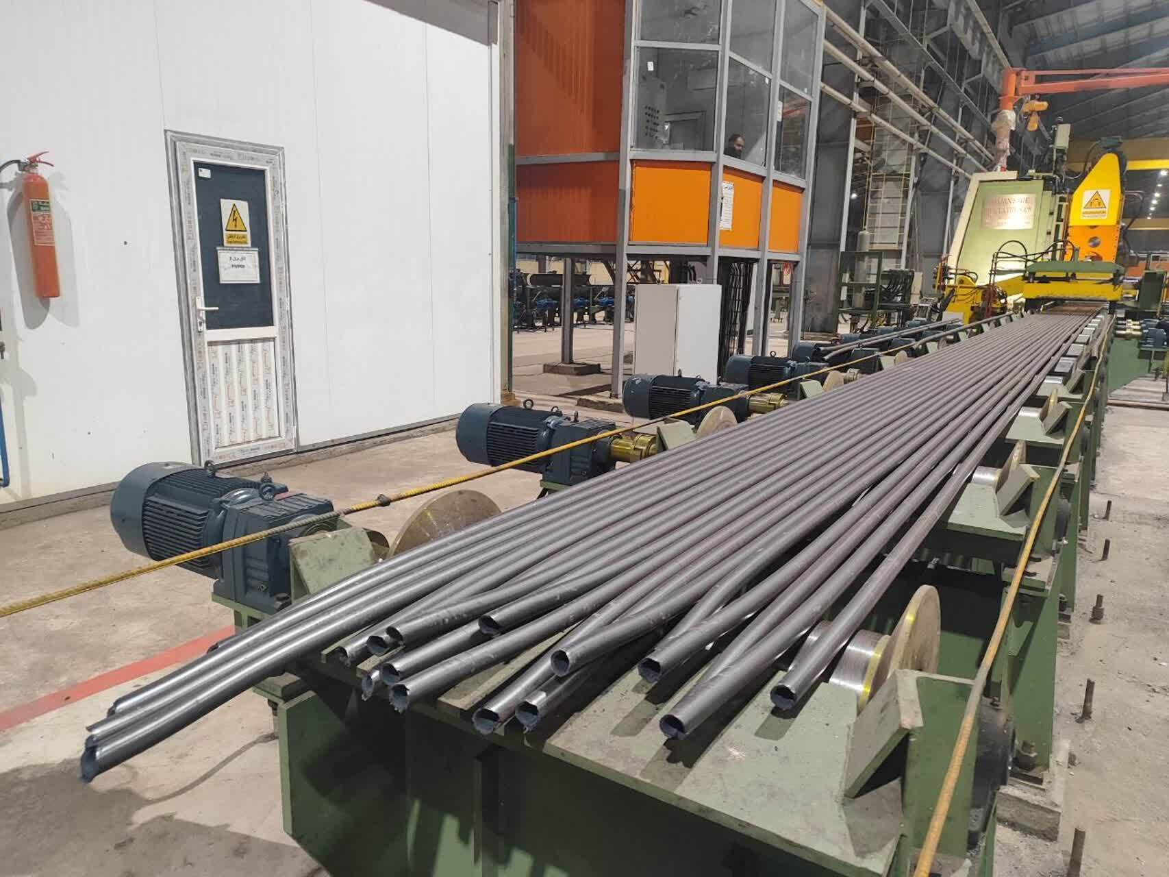 افتتاح طرح صنعتی تولید لوله های فولادی در خرمدشت تاکستان