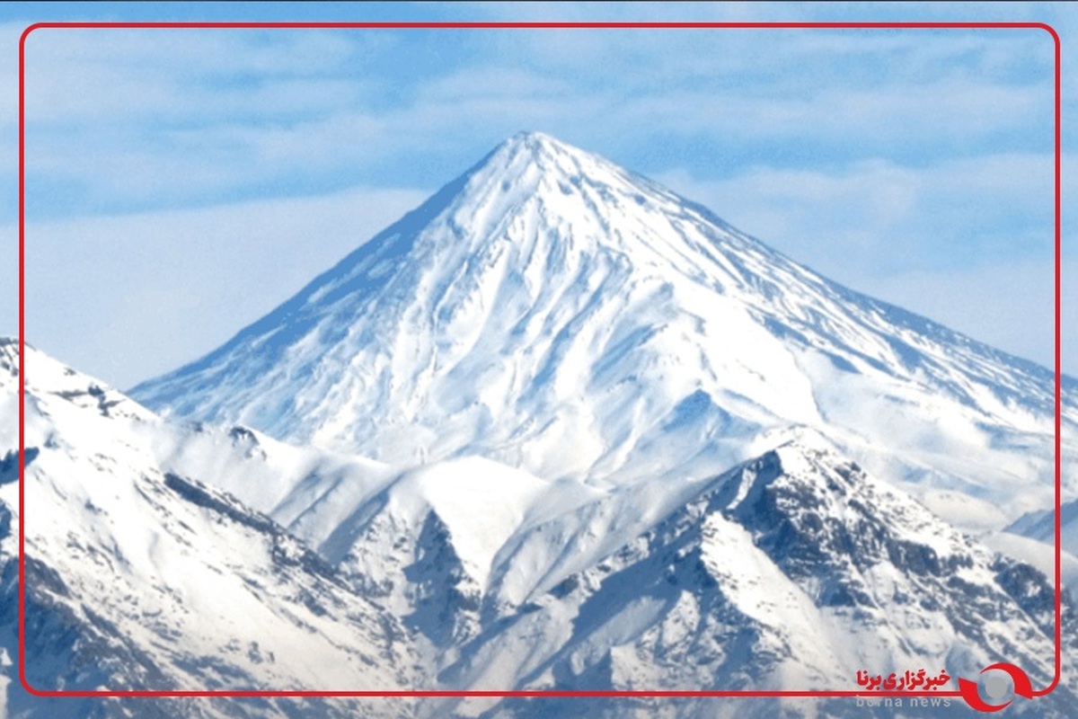 تصاویری زیبا از کوه دماوند پوشیده از برف