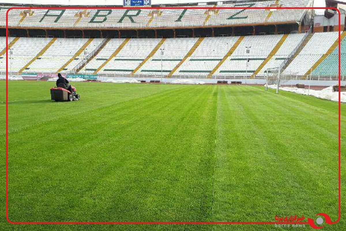 نرمانی: بیماری قارچی چمن ورزشگاه یادگار امام (ره) تبریز برطرف شده است