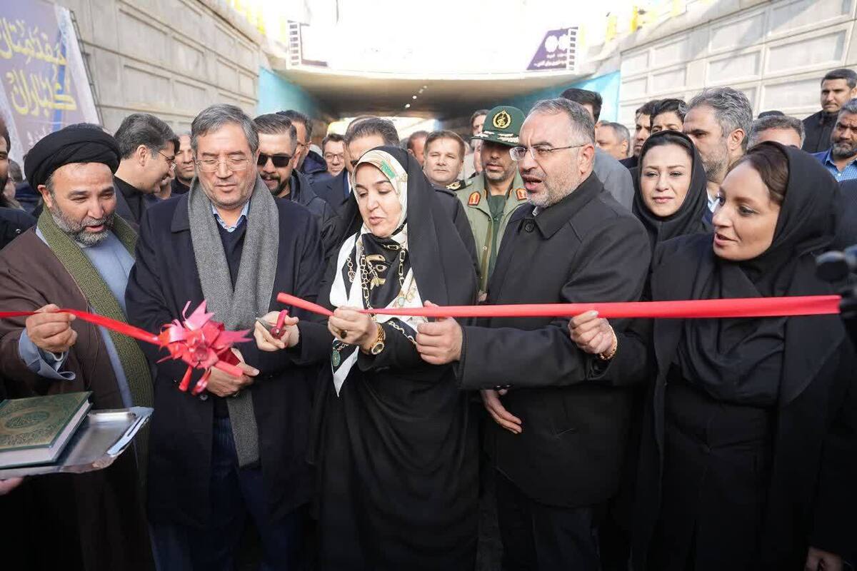 افتتاح پروژه زیرگذر شیخ صفی‌الدین اورموی در ارومیه