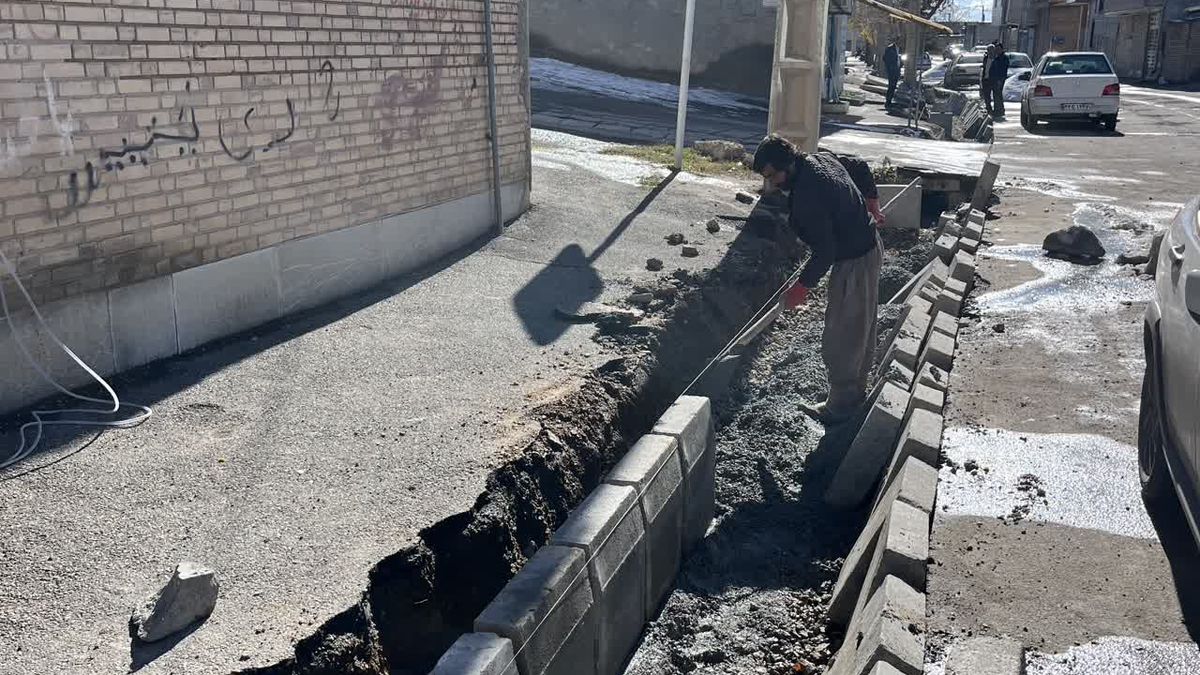 پیشرفت ۹۰ درصدی پروژه مدیریت آب‌های سطحی خیابان بهاران اشکفتک