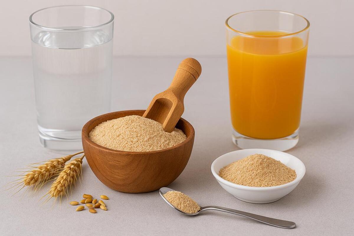 مصرف پودر جوانه گندم با آب مفید است؟