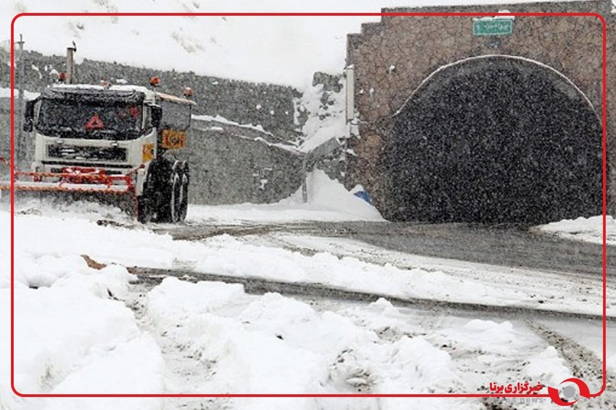 برف و کولاک در گردنه گدوک فیروزکوه