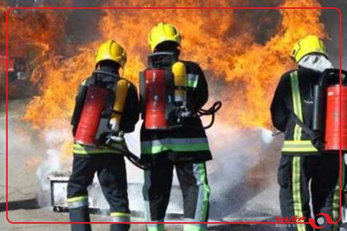 آتش‌سوزی در بزرگراه یادگار امام و خسارت به ۴ خودرو و ۳ منزل مسکونی