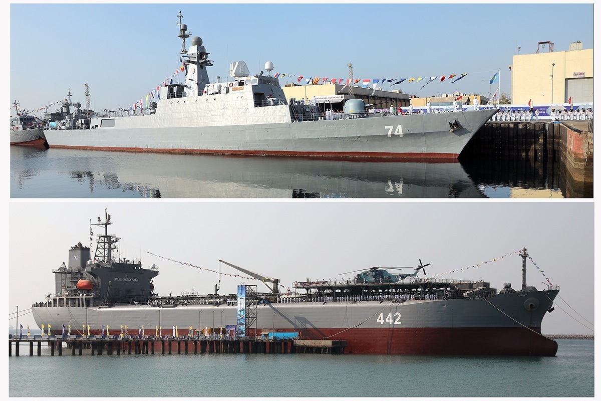 پایگاه شناوری «کردستان»  و ناوشکن «سهند» به نیروی دریایی ارتش ملحق شد