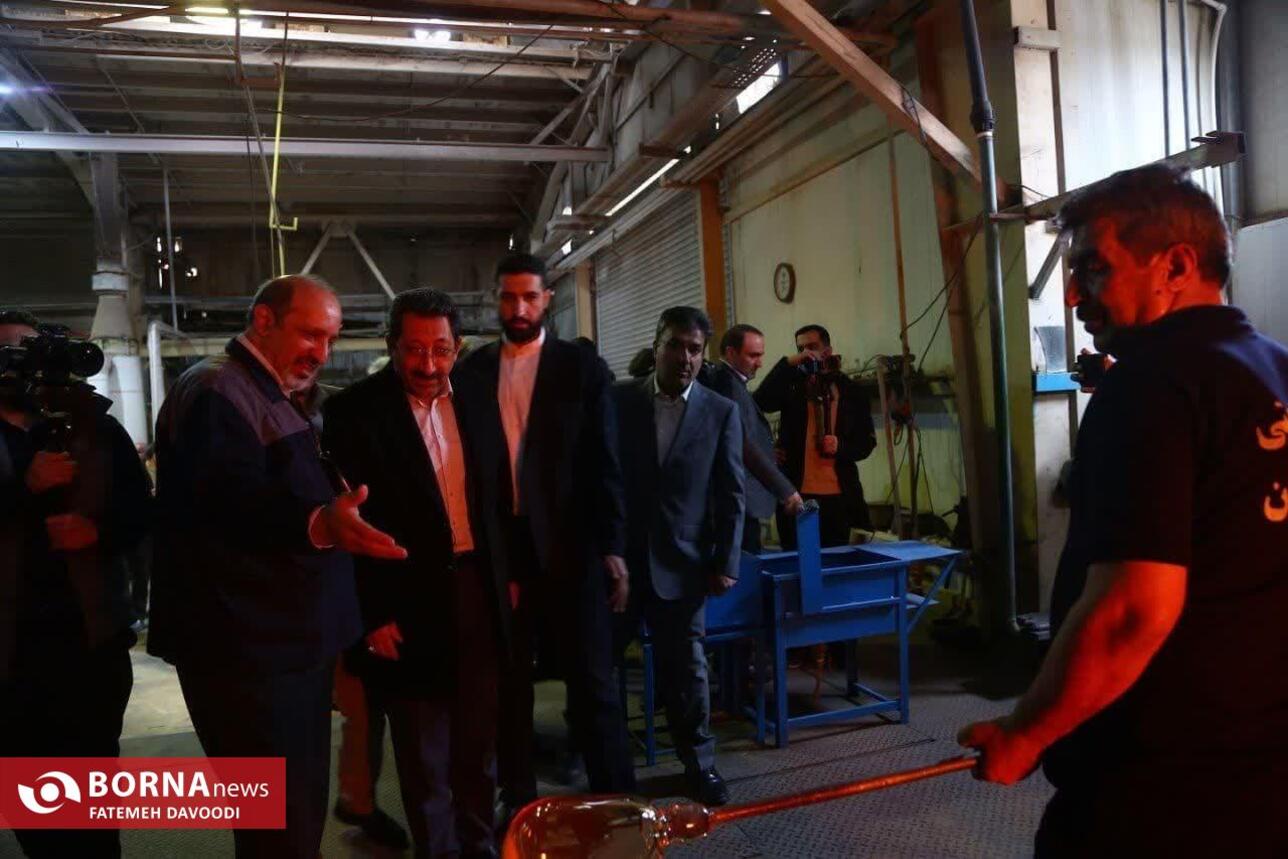 بازدید وزیر صمت از شهرک صنعتی شمس‌آباد